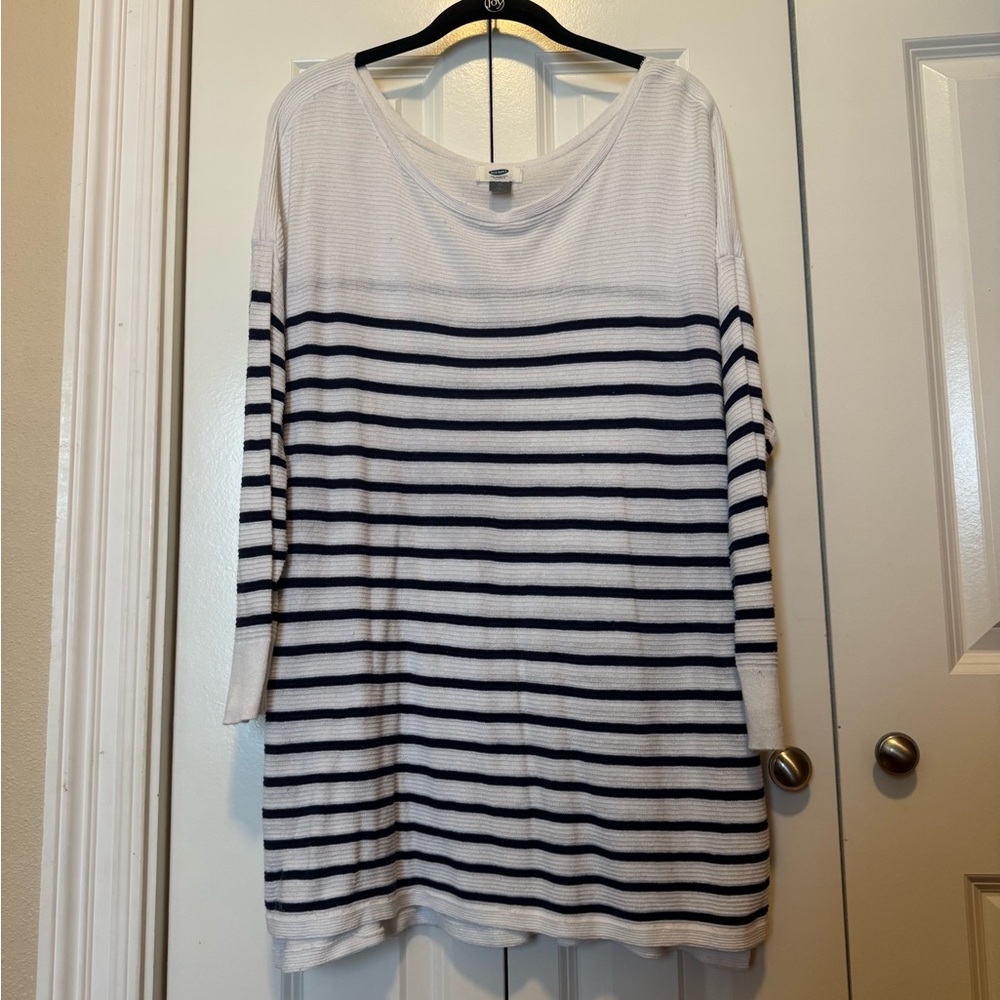 Old Navy Striped Lightweight Pullover Sweater Women's XL‎